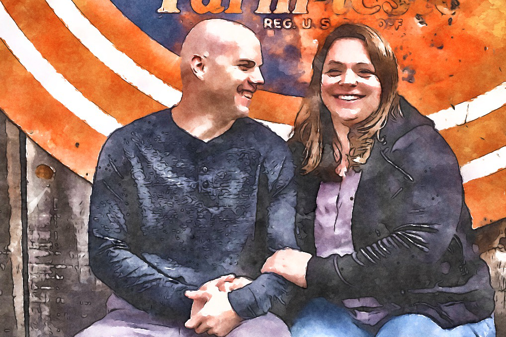 Nevada foster parents Zach and Raina.